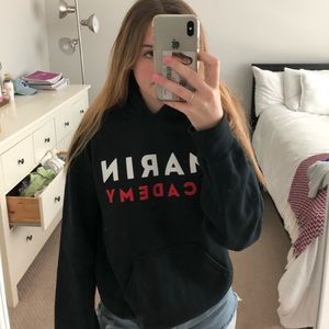 Black Marin academy hoodie